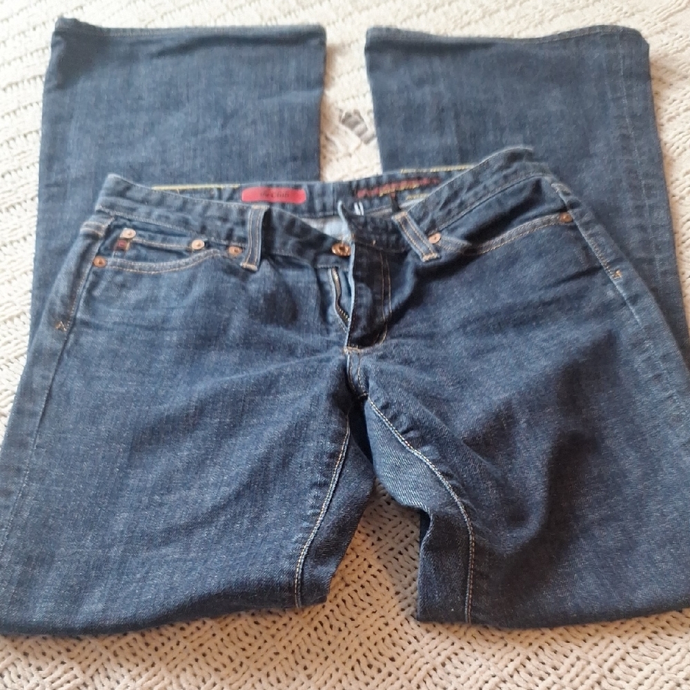 AG Adriano Goldschmied Dark Blue Straight Leg Jeans 26 L NWOT - Picture 3 of 6